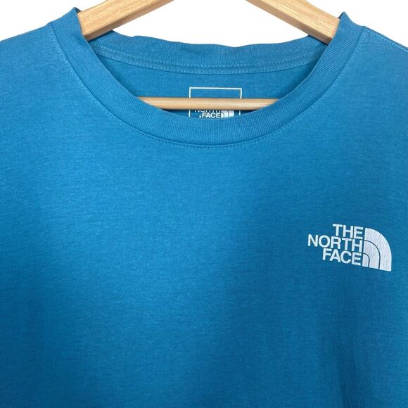The North Face Men’s Tee Shirt Size L Blue Short Sleeve Yucca Cactus 100% Cotton - Picture 4 of 10